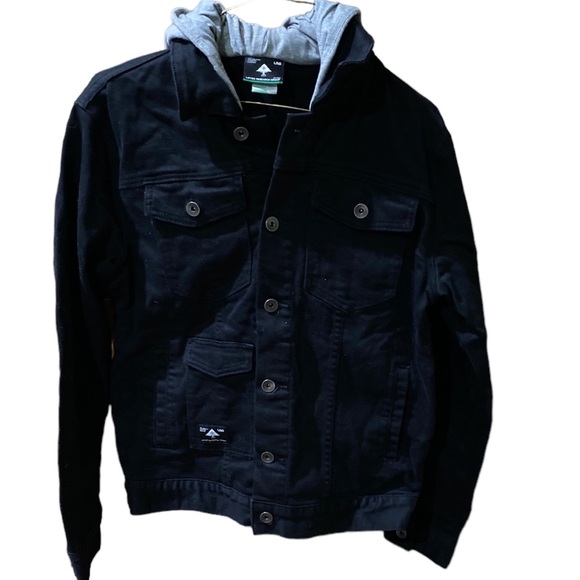 LRG Black Hooded Jean Jacket - Picture 2 of 16